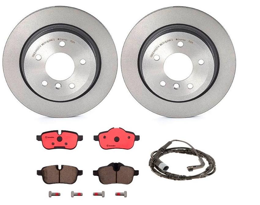 BMW Brembo Brake Kit - Pads and Rotors Rear (300mm) (Ceramic) 34356789446 - Brembo 2859005KIT